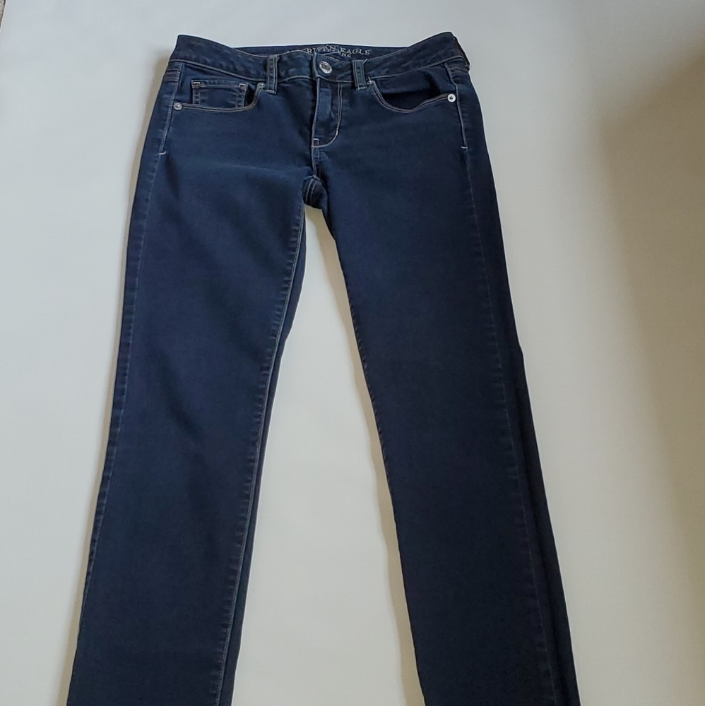 AEO Skinny Jeans sz 4 Long Dark Wash